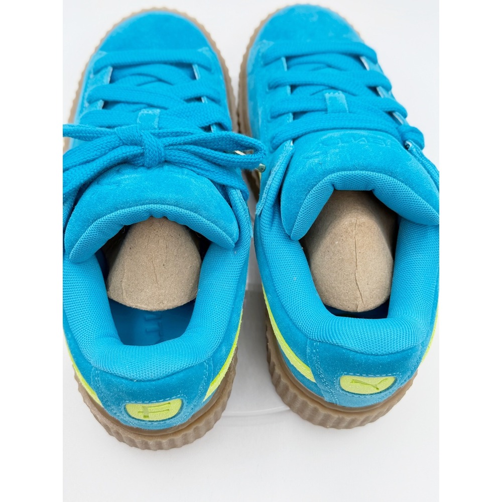 Puma Fenty X Puma Creeper Phatty Shoes Size 7.5 Womens Blue/Yellow NEW - Picture 12 of 13